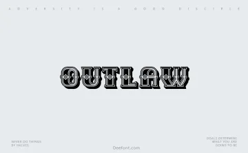 Outlaw Font