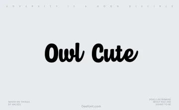 Owl Cute Font