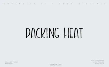 Packing Heat Font