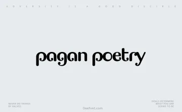 Pagan Poetry Font