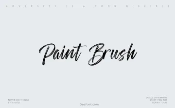 Paint Brush Script Font