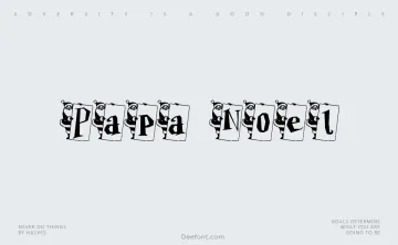 Papa Noël Font