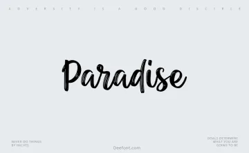 Paradise Font