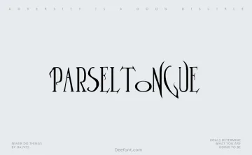 Parseltongue Font