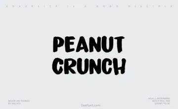 Peanut Crunch Font