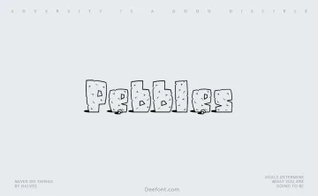 Pebbles Font