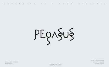 Pegasus Font