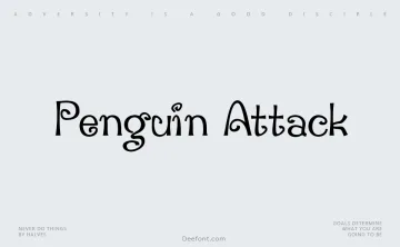 Penguin Attack Font