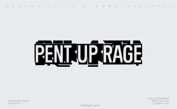 Pent-Up Rage Font