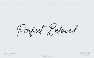 Perfect Beloved Font