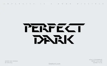 Perfect Dark Font