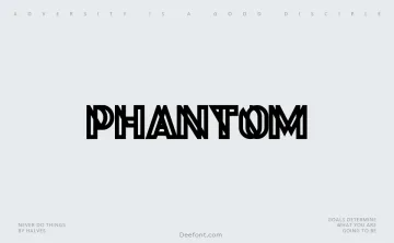 Phantom Font