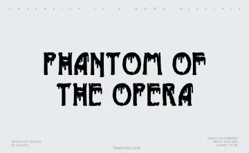 Phantom of the Opera Font
