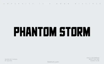 Phantom Storm Font