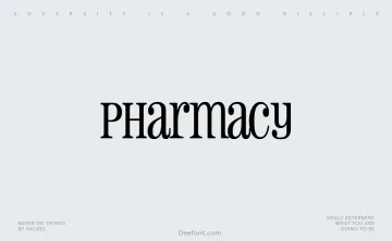 Pharmacy Font