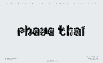 Phaya Thai Font