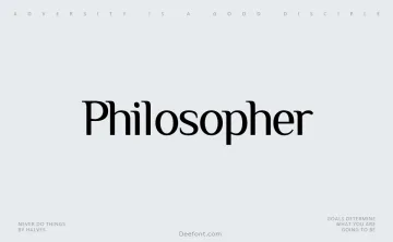 Philosopher Font