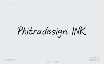 Phitradesign INK Font