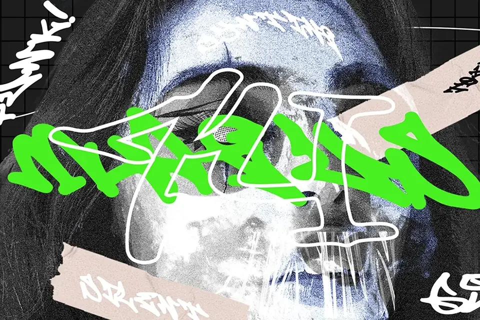 Phoenix Disaster Graffiti Font