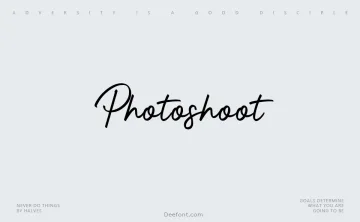 Photoshoot Font