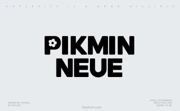 Pikmin Neue Font