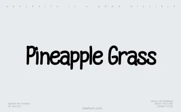 Pineapple Grass Font