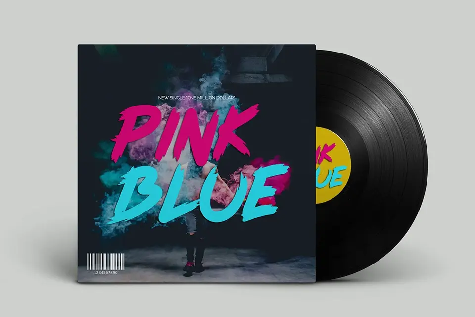 Pink Blue Font