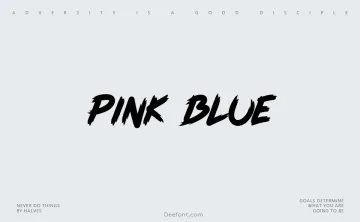 Pink Blue Font