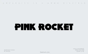 Pink Rocket Font