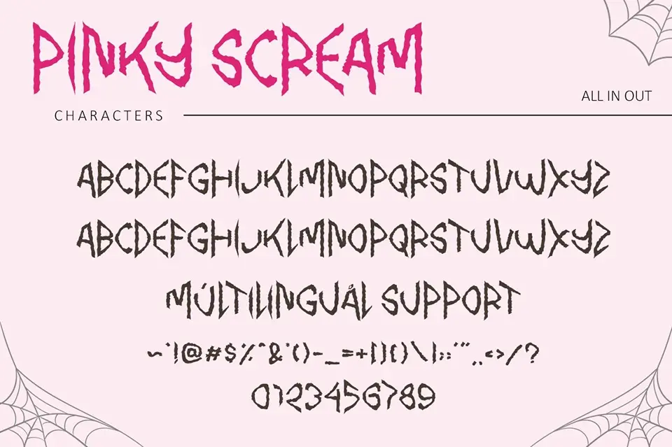 Pinky Scream Font