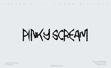 Pinky Scream Font