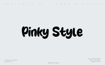Pinky Style Font