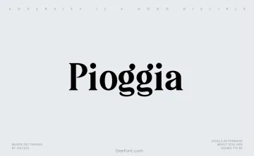 Pioggia Font