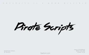 Pirate Scripts Font