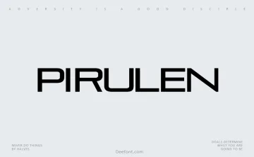 Pirulen Font