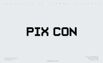 Pix Con Font
