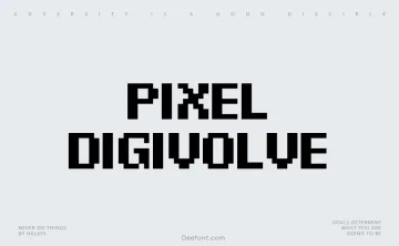Pixel Digivolve Font