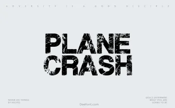 Plane Crash Font