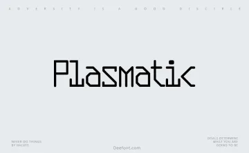 Plasmatic Font