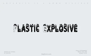 Plastic Explosive Font