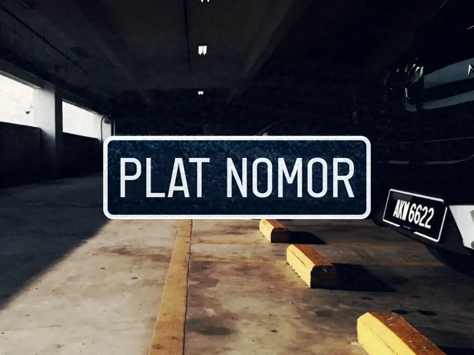 Plat Nomor Font