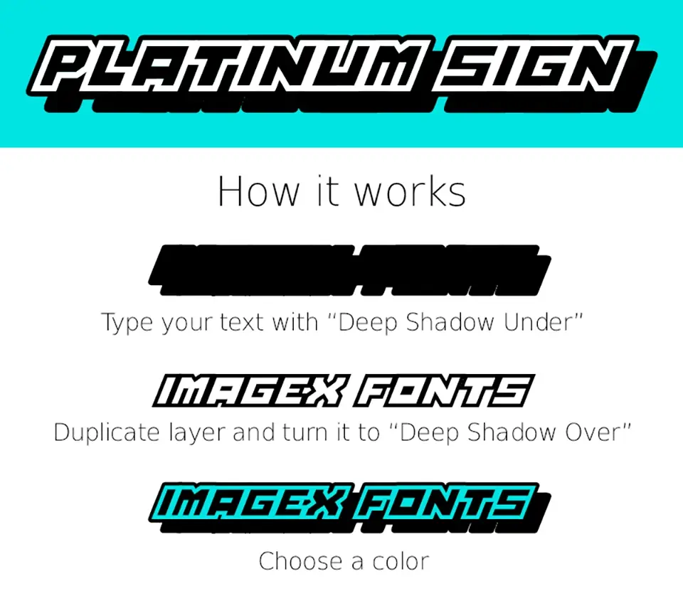 Platinum Sign Font