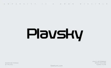 Plavsky Font Family