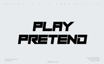 Play Pretend Font