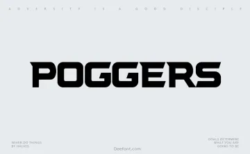 Poggers Font
