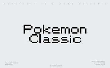 Pokemon Classic Font
