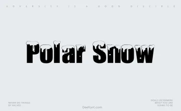 Polar Snow Font