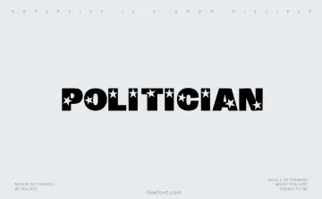 Politician Font