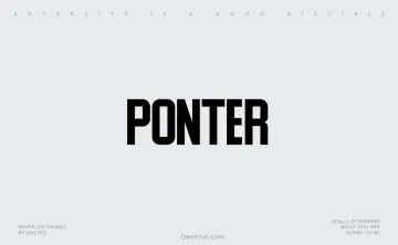 Ponter Font