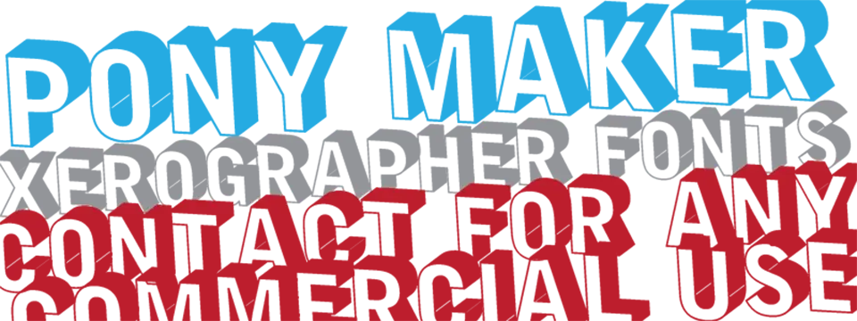 Pony Maker Font